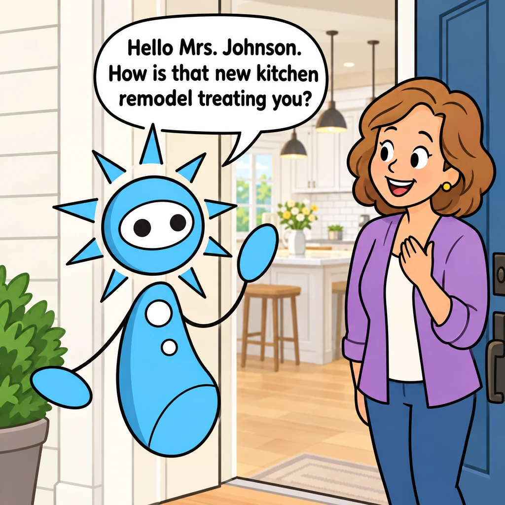 Sōl greeting a customer